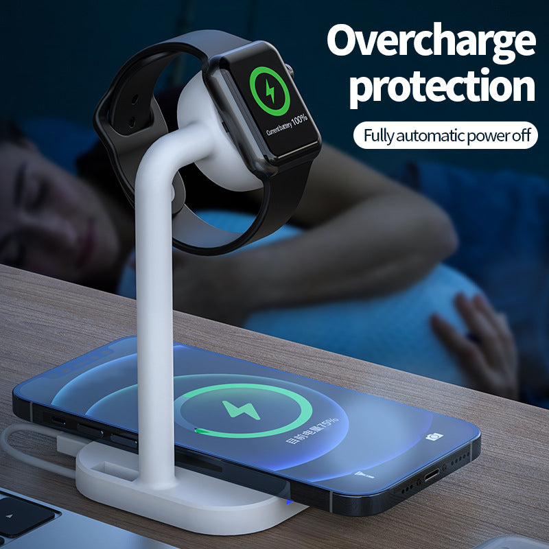 2 in 1 iPhone and Apple watch charging stand