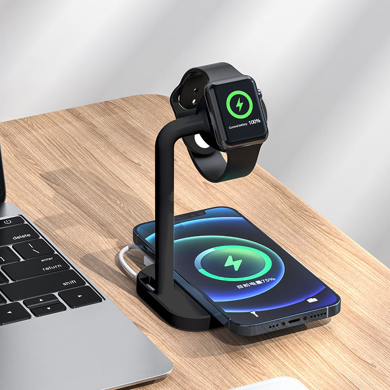 2 in 1 iPhone and Apple watch charging stand